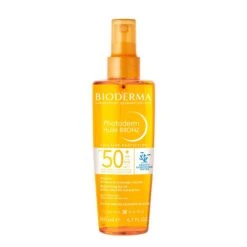 Bioderma PHOTODERM - Huile Bronz Solaire Sèche Invisible SPF50+ - Corps - Peaux Sensibles, 200ml