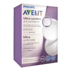 Avent Coussinets D’Allaitement Jetable De Nuit Ultra Confortable, 24 Unités