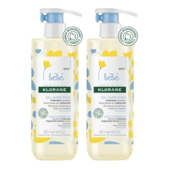 Klorane BÉBÉ - Gel Lavant Doux Au Calendula, 2x500ml