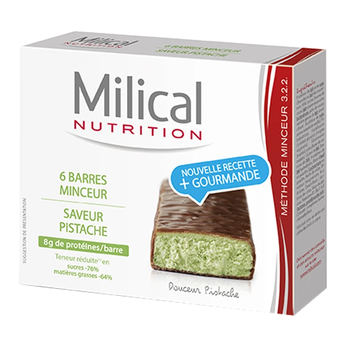 Barre Minceur Chocolatpistache, 6 Barres 3 Barre Minceur Chocolatpistache, 6 Barres