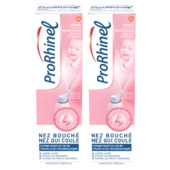 BÉBÉ - Spray Nasal Nourrissons Et Jeunes Enfants Nez Bouché Nez Qui Coule, 2x100ml