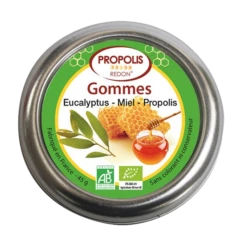 PROPOLIS - Gommes à L’Eucalyptus Bio, Miel Bio Et Propolis Bio, 45g