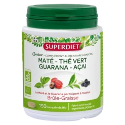 Quator Maté Brûle-Graisse Bio, 150 Comprimés