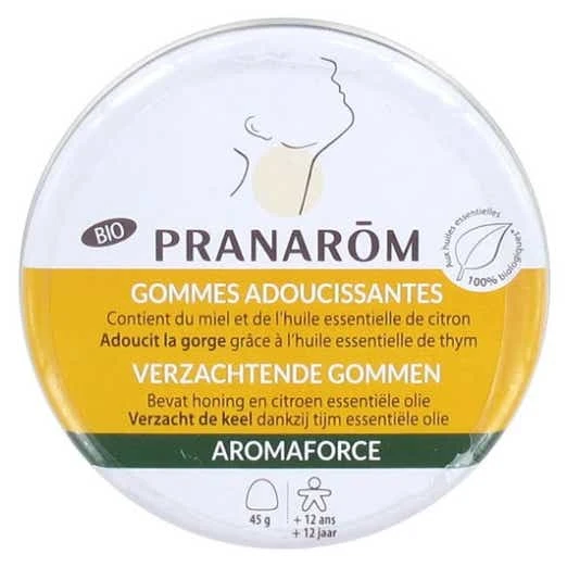 Pranarom Aromaforce - Gommes Adoucissantes Miel Citron Bio, 45g 3 Pranarom Aromaforce - Gommes Adoucissantes Miel Citron Bio, 45g