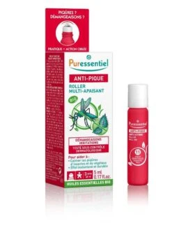 Puressentiel ANTI-PIQUE - Roller Multi-Apaisant Aux Huiles Essentielles Bio, 5ml