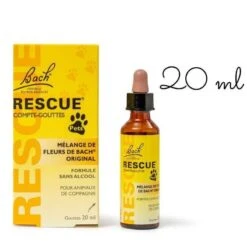 Rescue Pets Compte-Gouttes - Mélange De Fleurs De Bach, 20ml