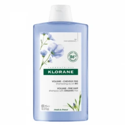 Klorane LIN BIO - Shampooing Volume - Cheveux Fins, 400ml
