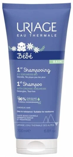 URIAGE BEBE - 1er Shampooing - Cuir Chevelu Sensible, 200ml