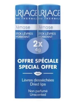 URIAGE XEMOSE - Stick Lèvres Hydratant - Lèvres Desséchées, 2x4g