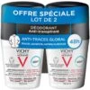 VICHY HOMME - Déodorant Anti-Transpirant Anti-Traces Protection Chemise - Bille, 2x50ml -Boticinal Powersanté Soldes Boutique vichy soin corps lot vichy homme deodorant bille 48h anti transpirant anti traces protection chemise 2x50 ml 000 3433425221649 front