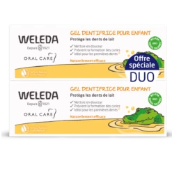 Weleda ORAL CARE - Gel Dentifrice Pour Enfant Bio, 2x50ml