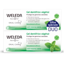 Weleda ORAL CARE - Gel Dentifrice Végétal Bio - Gencives Sensibles, 2x75ml
